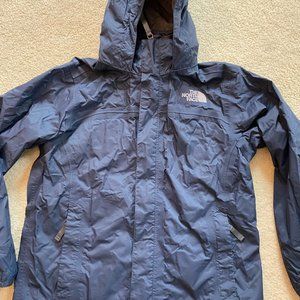 North Face Boy's Navy Windbreaker Raincoat Size M